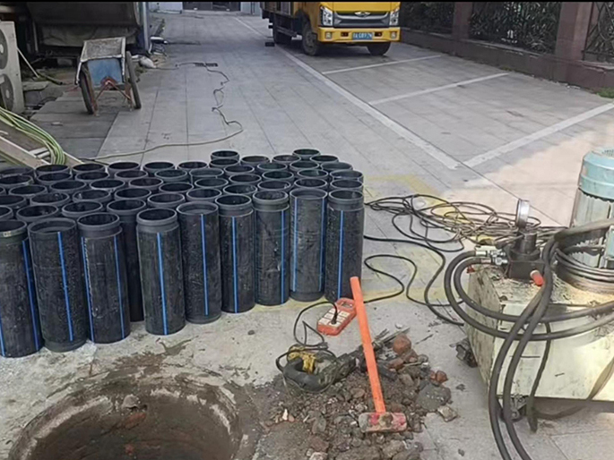 肇庆PE置换管厂家 DN315置换管 非开挖管短管置换